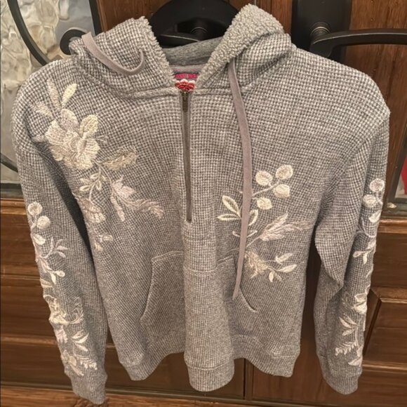 Johnny Was June Metallic Thermal Hoodie - Picture 2 of 9